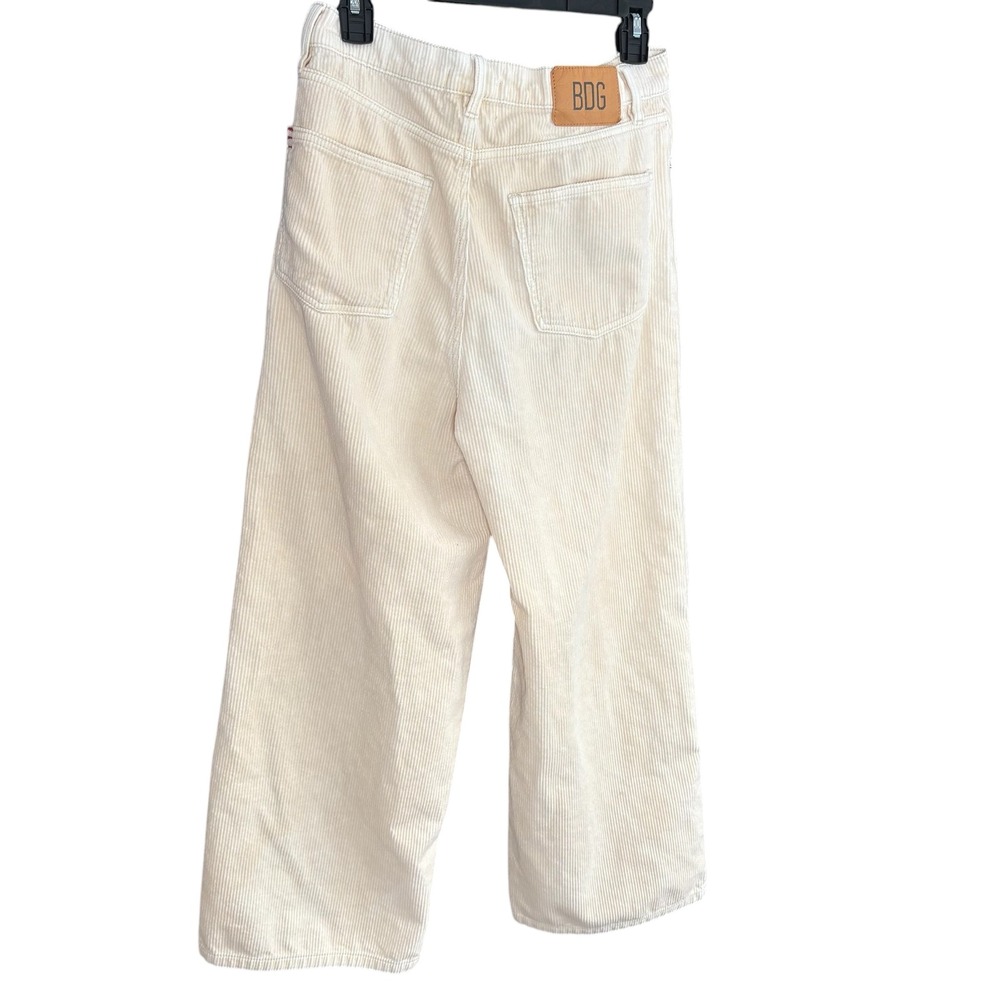 BDG Corduroy High and‎ Wide Corduroy Pants Cream High Rise Women's Size 29 - Picture 6 of 11